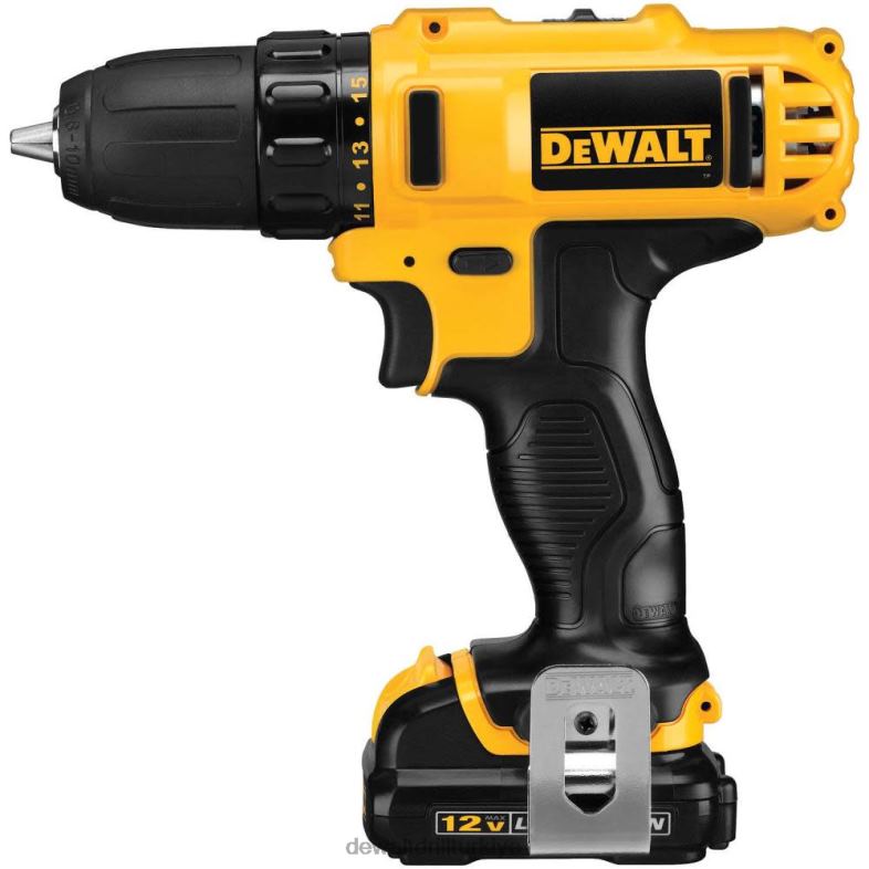 12v maksimum 3/8 inç matkap sürücüsü kiti DEWALT R2068101 aletler
