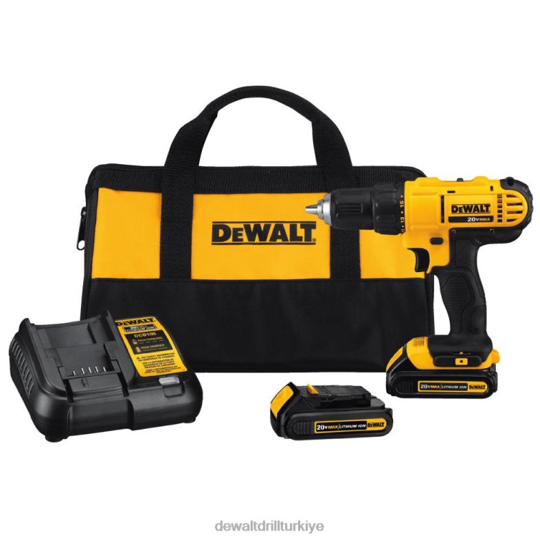 20 v maksimum li-ion kompakt matkap/tornavida kiti DEWALT R206839 aletler