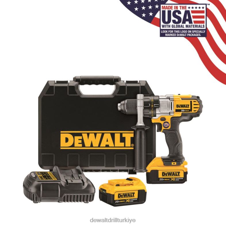 20 v maksimum lityum iyon premium 3 vitesli delme/sürücü kiti (4,0 ah) DEWALT R2068193 aletler