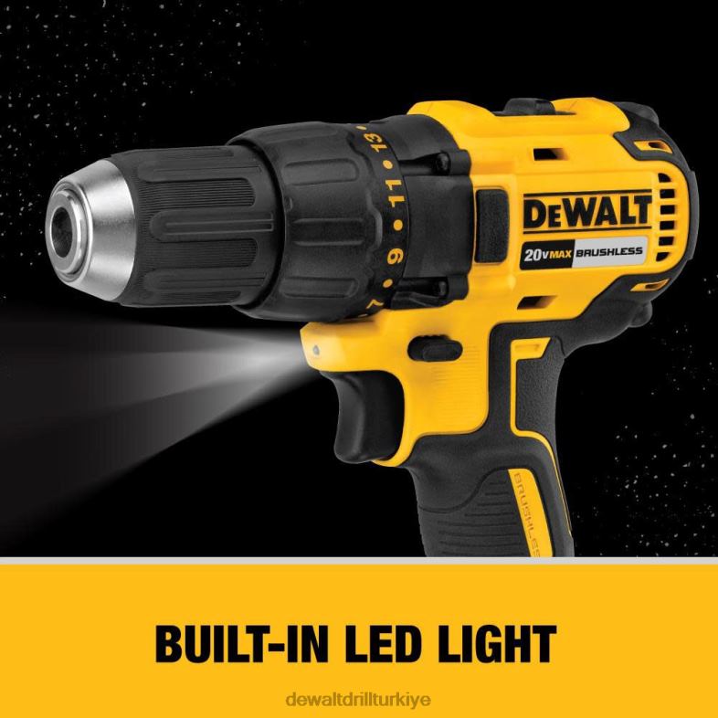 20 v max kompakt fırçasız matkap/tornavida kiti DEWALT R206846 aletler