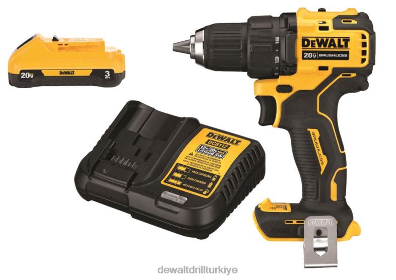 20v maksimum atomik kompakt 1/2 inç matkap/sürücü 3ah kit paketi DEWALT R2068176 aletler