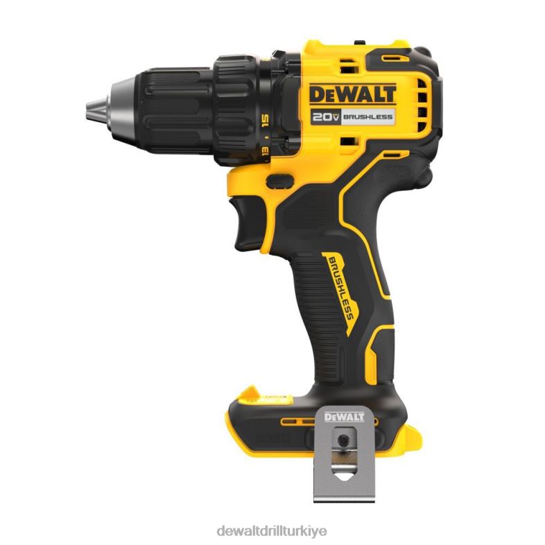 20v maksimum fırçasız akülü 1/2 inç matkap/tornavida (çıplak alet) DEWALT R206867 aletler