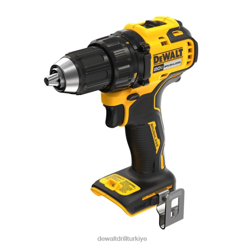 20v maksimum fırçasız akülü 1/2 inç matkap/tornavida (çıplak alet) DEWALT R206867 aletler