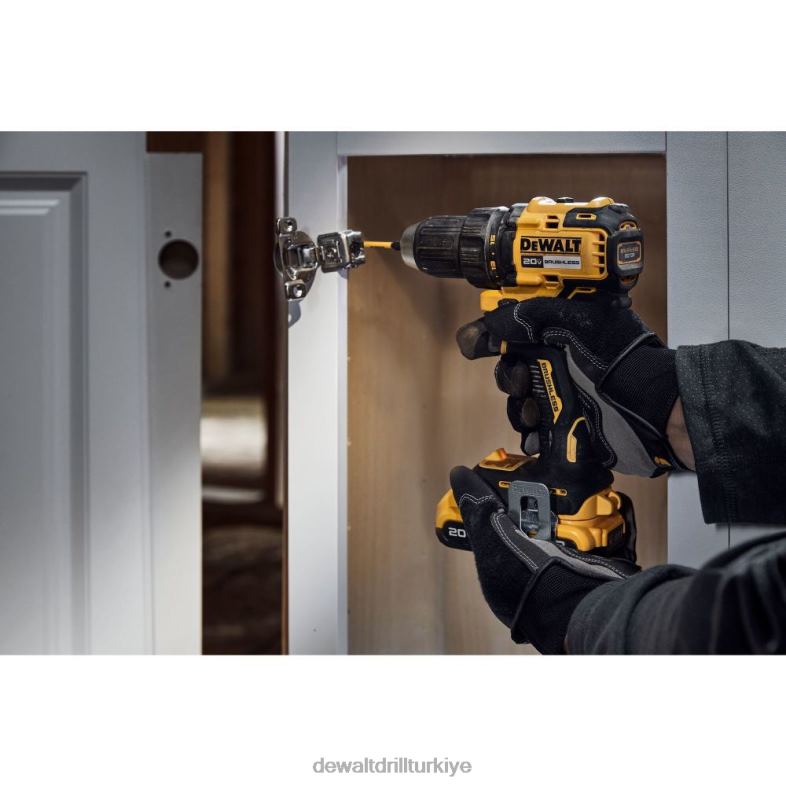 20v maksimum fırçasız akülü 1/2 inç matkap/tornavida (çıplak alet) DEWALT R206867 aletler