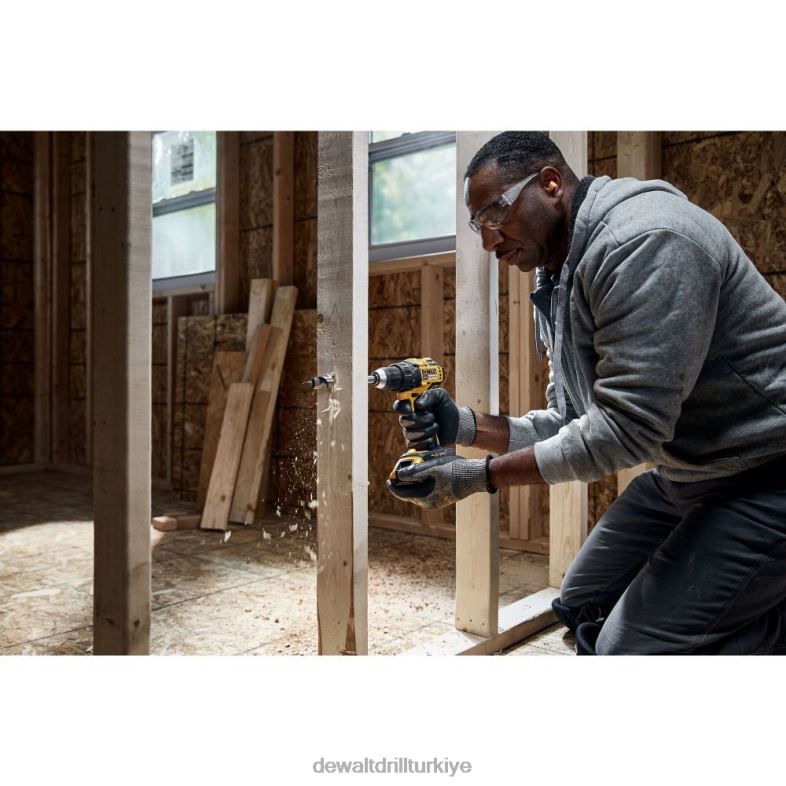 20v maksimum fırçasız akülü 1/2 inç matkap/tornavida (çıplak alet) DEWALT R206867 aletler