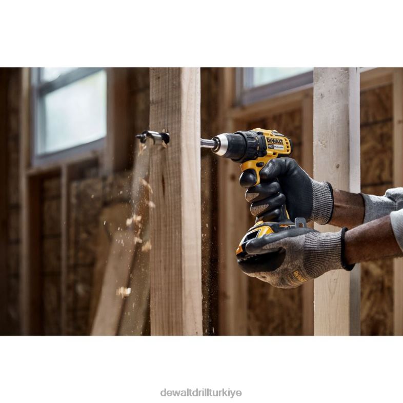 20v maksimum fırçasız akülü 1/2 inç matkap/tornavida (çıplak alet) DEWALT R206867 aletler