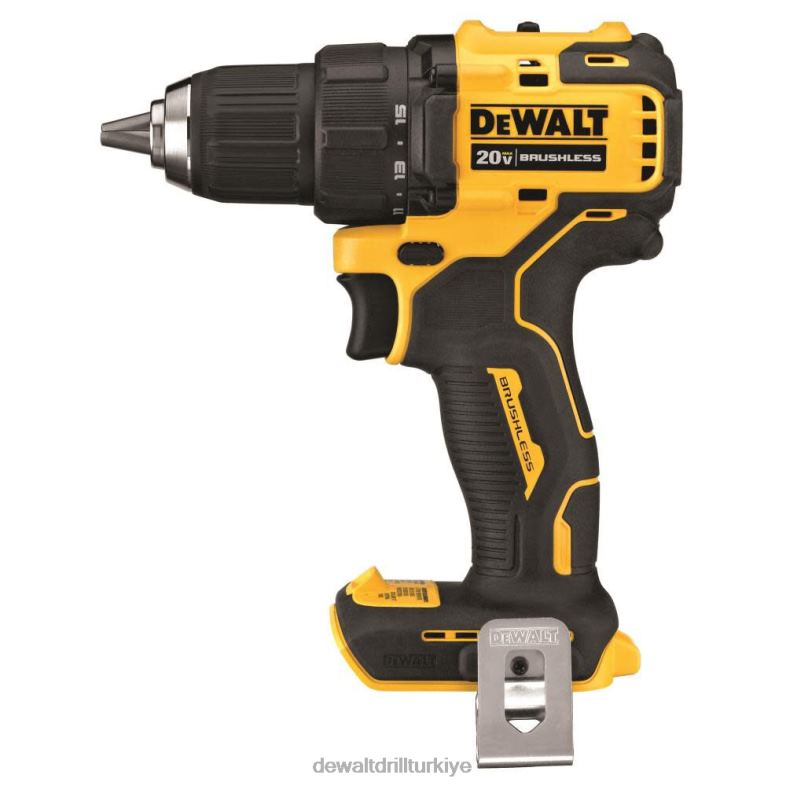 20v maksimum fırçasız atomik kompakt 1/2 inç matkap/tornavida (çıplak alet) DEWALT R206873 aletler
