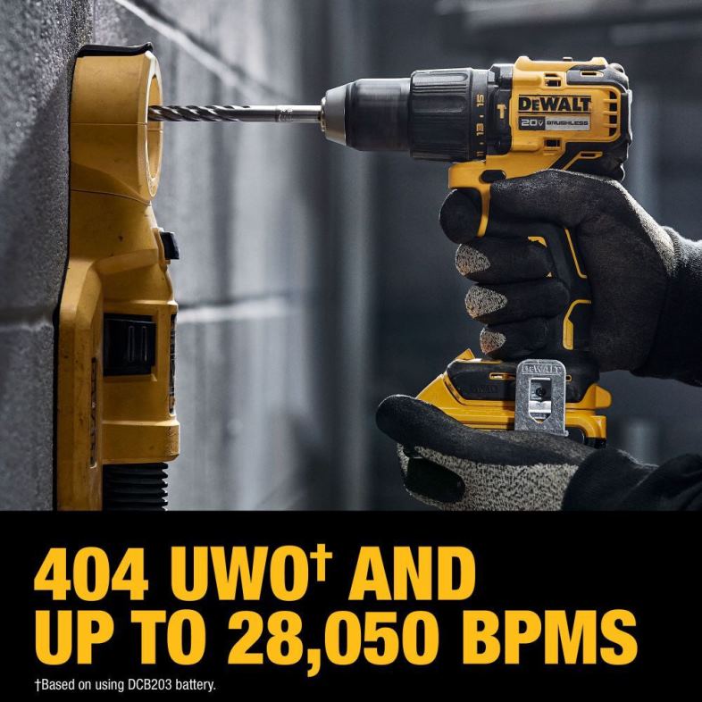 20v max fırçasız akülü 1/2 inç darbeli matkap seti DEWALT R206855 aletler