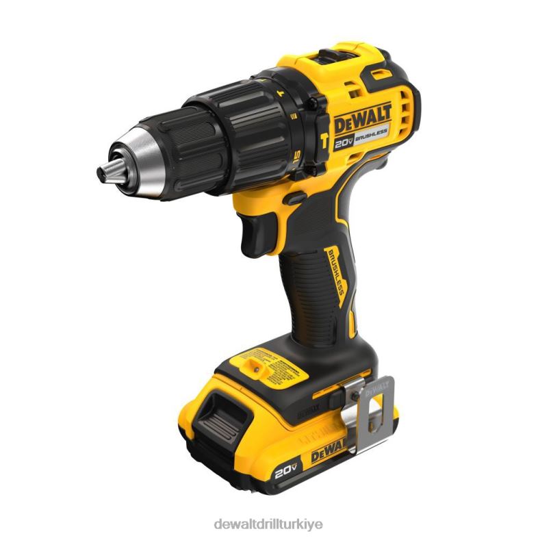 20v max fırçasız akülü 1/2 inç darbeli matkap seti DEWALT R206855 aletler