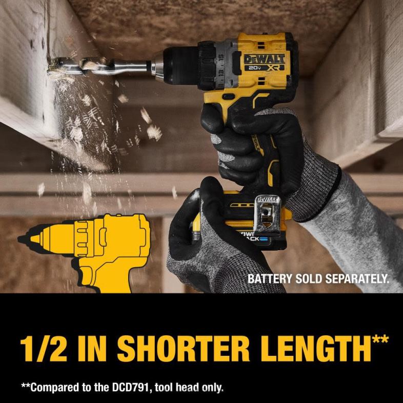20v max xr fırçasız kablosuz 1/2 inç matkap/tornavida (çıplak alet) DEWALT R20686 aletler