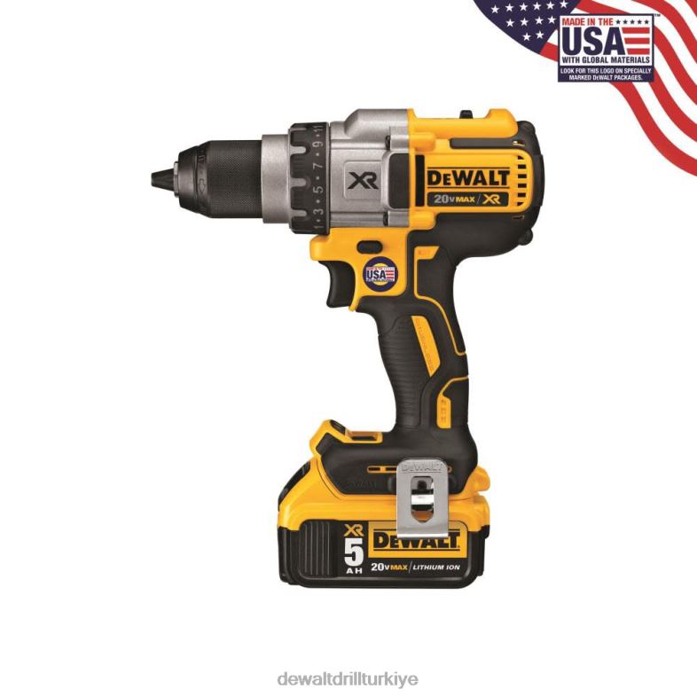 dcd991p2 - 20v max xr lityum iyon fırçasız 3 vitesli matkap/sürücü kiti DEWALT R206864 aletler