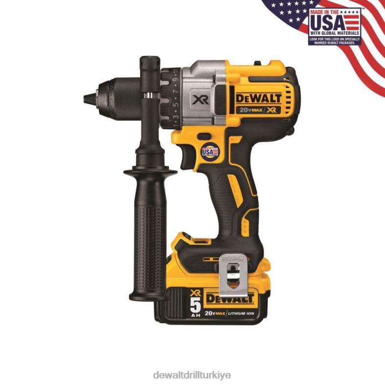 dcd991p2 - 20v max xr lityum iyon fırçasız 3 vitesli matkap/sürücü kiti DEWALT R206864 aletler
