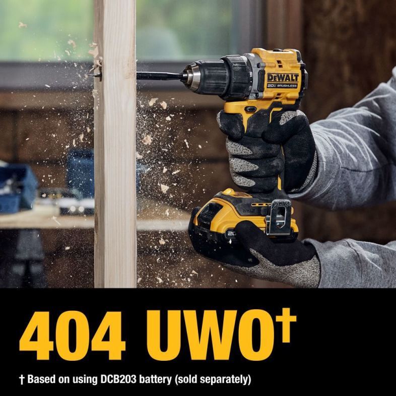 powerstack 20v maksimum pil ve şarj kiti paketi ile atomik kompakt matkap sürücüsü DEWALT R2068160 aletler