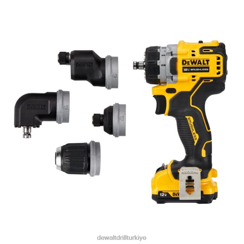 xtreme 12v max 5'i 1 arada matkap/sürücü fırçasız kablosuz kit DEWALT R20685 aletler