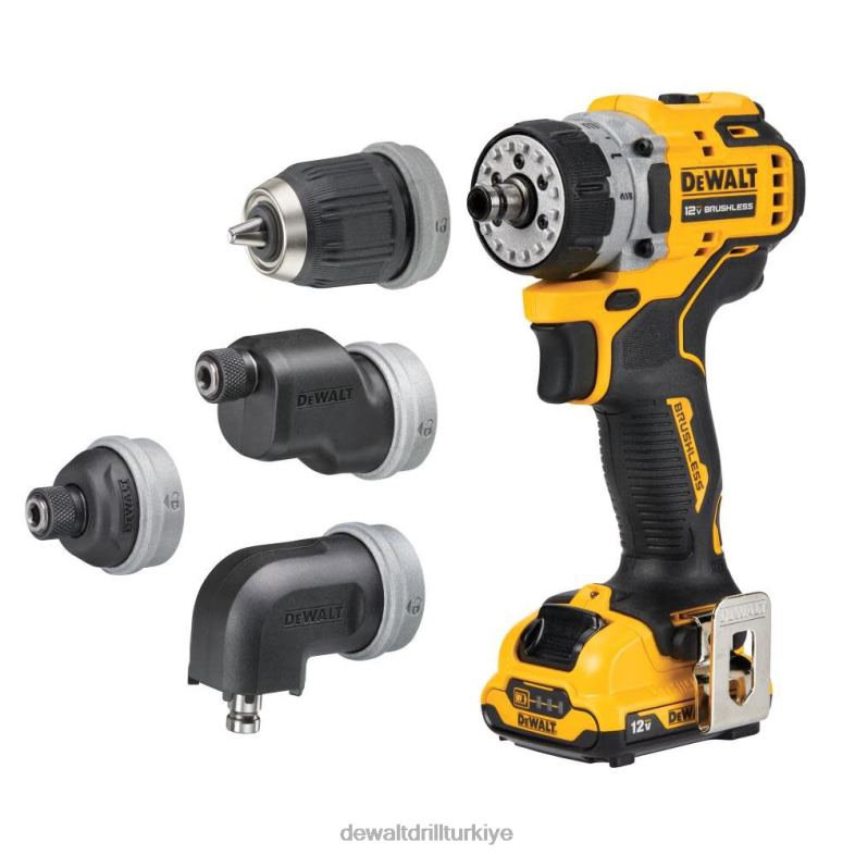 xtreme 12v max 5'i 1 arada matkap/sürücü fırçasız kablosuz kit DEWALT R20685 aletler