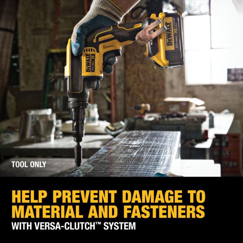 20 v max xr ters kavramalı ayarlanabilir torklu vida tabancası (çıplak alet) DEWALT R206841 aletler