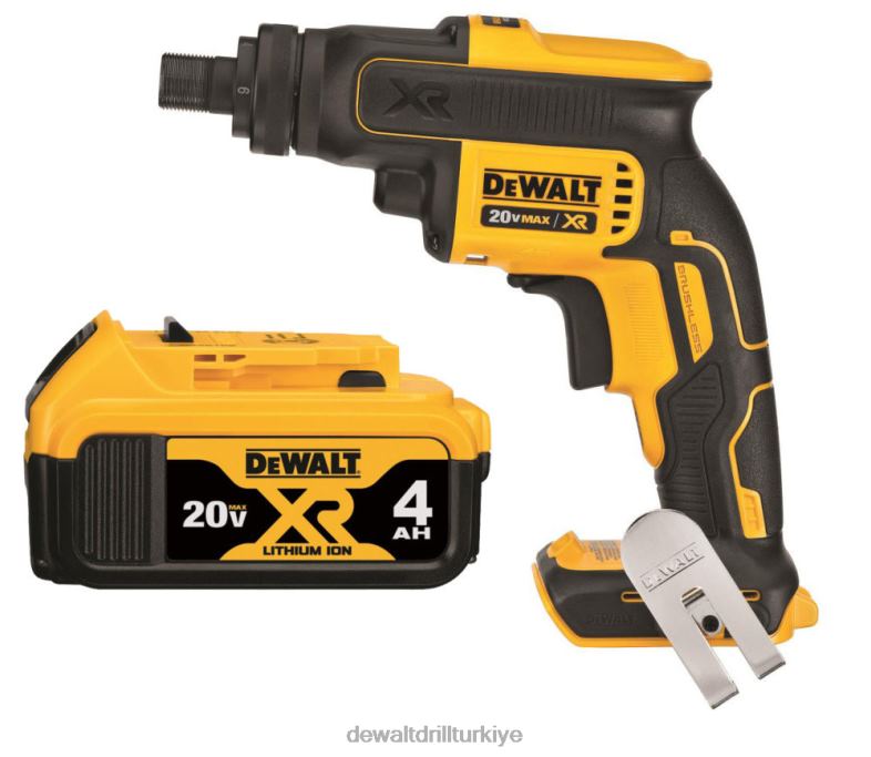 Dişli kavrama muhafazası ve 20v max 4ah pil paketiyle 20v max xr vida tabancası DEWALT R2068156 aletler