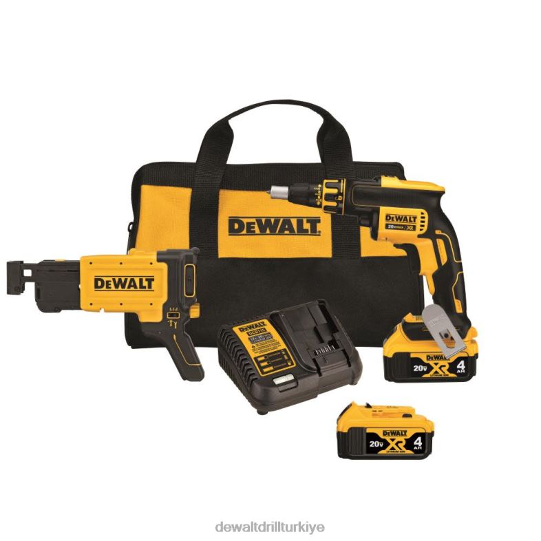 harmanlanmış alçıpan vida tabancası bağlantı kiti ile alçıpan vida tabancası kiti DEWALT R2068195 aletler